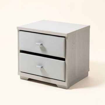 Shakir 2 - Drawer Nightstand In Light Gray (synthetic illustration; no displayed measurements)