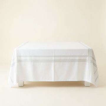 Dune Crossing Flat Bed Sheet - White (synthetic illustration; no displayed measurements)