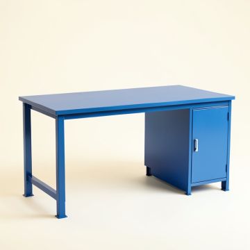 Moss Dell Empty Workshop Workbench - Blue (synthetic illustration; no displayed measurements)