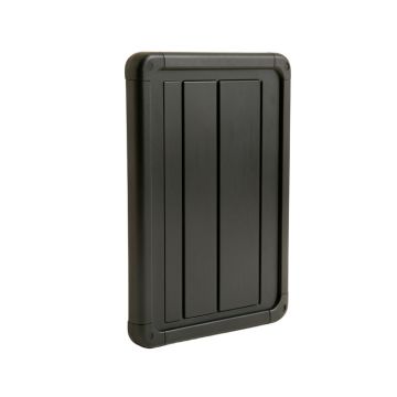 Bay Bluff Narrow Outdoor Storage Bench - Black