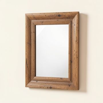 Rustic Beveled Accent Mirror (synthetic illustration; no displayed measurements)