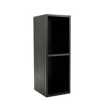 Laurel Crossing Narrow Cubby Tower - Black