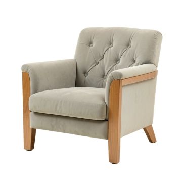 Everett 26.75 '' Wide Tufted Polyester Armchair