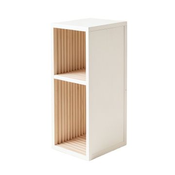 Meadow Dale Narrow Cubby Tower - White