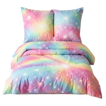 Unicorn Dreamz - Coma Inducer® Oversized Twin Comforter - Starburst Rainbow (synthetic illustration; no displayed measurements)