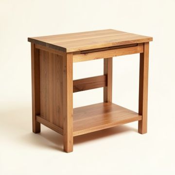 Allie Microwave Kitchen Cart With Butcher Block Top (synthetic illustration; no displayed measurements)