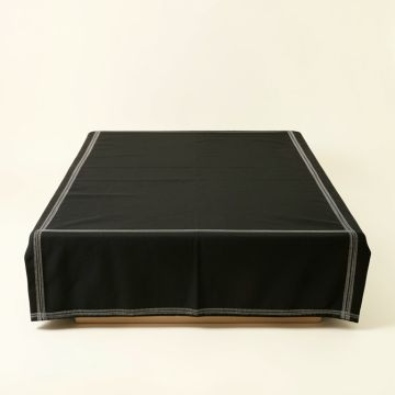 Hazel Falls Flat Bed Sheet - Black (synthetic illustration; no displayed measurements)