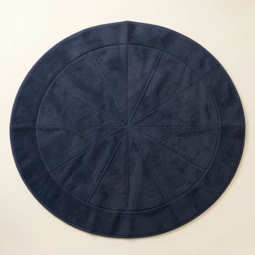 Alder Bridge Round Area Rug - Navy (synthetic illustration; no displayed measurements)