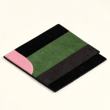 Hollyhocks 42.75 In . X 24.5 In . Non-Slip Outdoor Door Mat (synthetic illustration; no displayed measurements)
