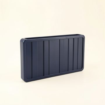 Vale Bridge Narrow Outdoor Storage Bench - Navy (synthetic illustration; no displayed measurements)