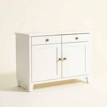 Kitchen Storage Sideboard And Buffet Server Cabinet-White Color (synthetic illustration; no displayed measurements)
