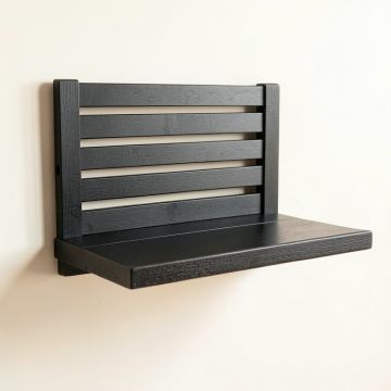 Dawn Crossing Wall-Mounted Entryway Organizer Shelf - Black (synthetic illustration; no displayed measurements)