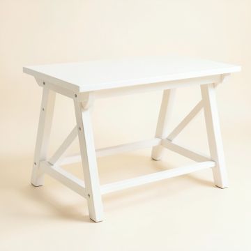 Moss Edge Empty Workshop Workbench - White (synthetic illustration; no displayed measurements)