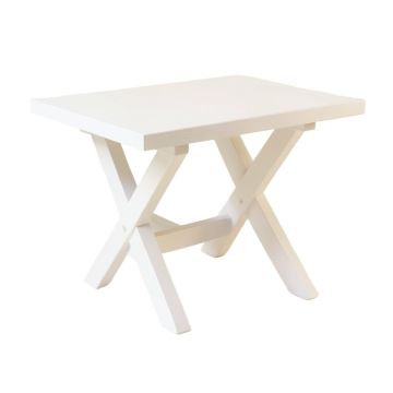 Bay Bridge Patio Table - White