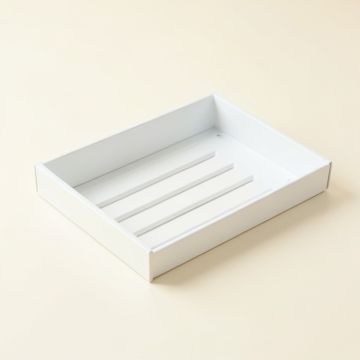Rowan Arc Empty Under-Desk Cable Tray (synthetic illustration; no displayed measurements)