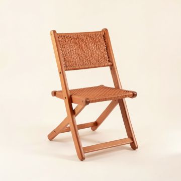 Birch Canyon Folding Outdoor Chair - Terracotta (synthetic illustration; no displayed measurements)