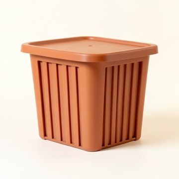 Aspen Canyon Laundry Hamper - Terracotta (synthetic illustration; no displayed measurements)