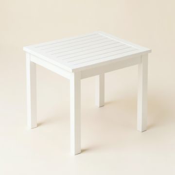 Willow Branch Compact Balcony Table - White (synthetic illustration; no displayed measurements)
