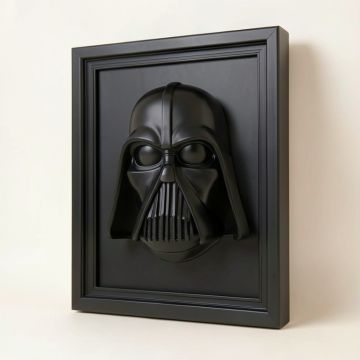 “ Star Wars - Darth Vader ” Autographed Framed Star Wars Darth Vader Mask (synthetic illustration; no displayed measurements)