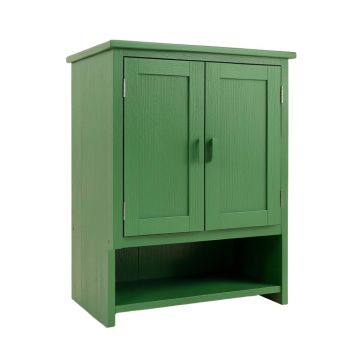 Spruce Bridge Wall-Mounted Laundry Cabinet - Green