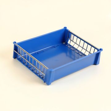 Vale Brook Empty Under-Desk Cable Tray - Blue (synthetic illustration; no displayed measurements)