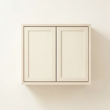 Reed Dell Wall-Mounted Entry Cabinet - Ivory (synthetic illustration; no displayed measurements)
