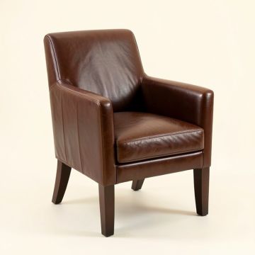 Howe Genuine Leather Upholstered Dining Chair (synthetic illustration; no displayed measurements)