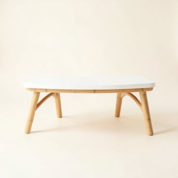 Moss Canyon Indoor Bench - White (synthetic illustration; no displayed measurements)