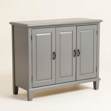 Chullora 4-Door Cabinet In Antique Grey (synthetic illustration; no displayed measurements)