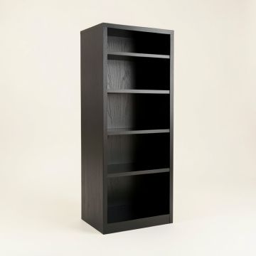 Meadow Crossing Narrow Cubby Tower - Black (synthetic illustration; no displayed measurements)