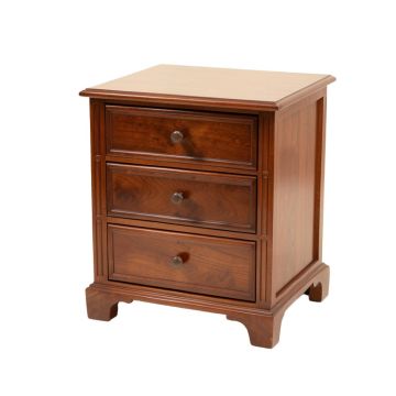 Three Drawer Lacquer End Table