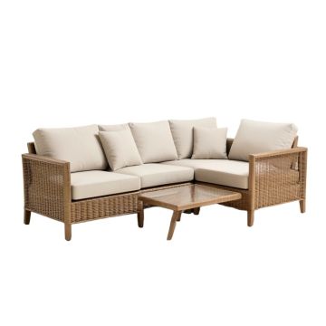 Secil Outdoor 5 Piece Sofa Seating Group With Cushions