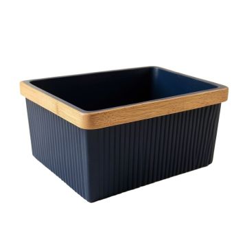 Alder Branch Empty Storage Basket - Navy