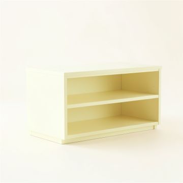 Alder Bluff Low Bookcase - Ivory (synthetic illustration; no displayed measurements)