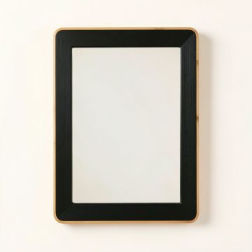 Moss Branch Framed Wall Mirror - Black (synthetic illustration; no displayed measurements)