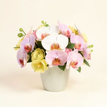 Real Touch Orchid Floral Arrangement (synthetic illustration; no displayed measurements)