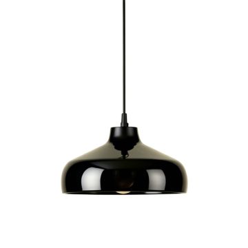 Cove Arc Pendant Light Suspended From One Plain Cable