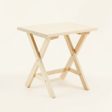 Fern Crossing Compact Balcony Table - Ivory (synthetic illustration; no displayed measurements)