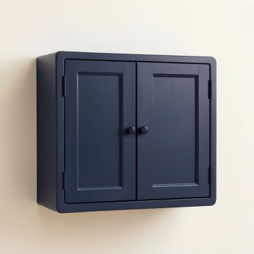 Reed Arc Wall-Mounted Entry Cabinet (synthetic illustration; no displayed measurements)