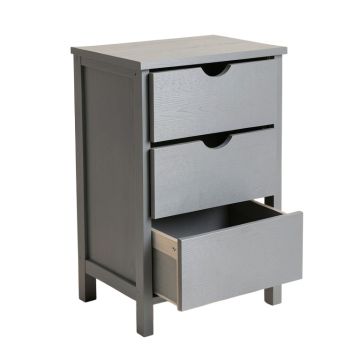 Dune Dale Freestanding Pull-Out Hamper Cabinet - Gray