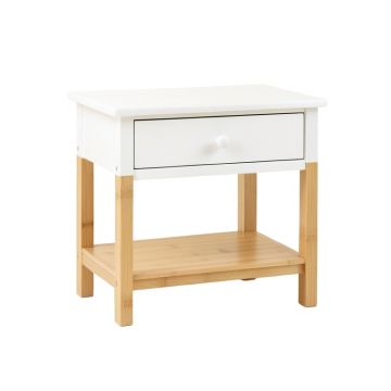 Alder Edge Nightstand - White