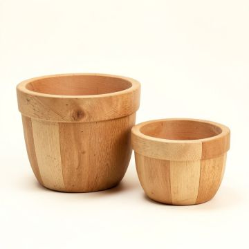 Happy Planter Planter , Set Of 2 ( Large , Medium ) , Cedar (synthetic illustration; no displayed measurements)