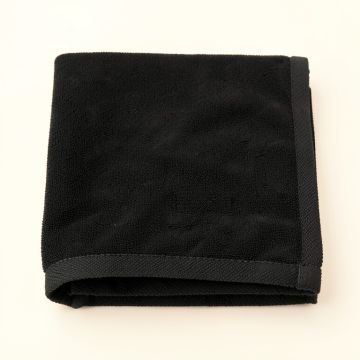 Cliff Crossing Bath Towel - Black (synthetic illustration; no displayed measurements)