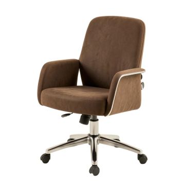 Fashion Casual Lift Chair Office Work Chair Beauty Salon Chair Brown