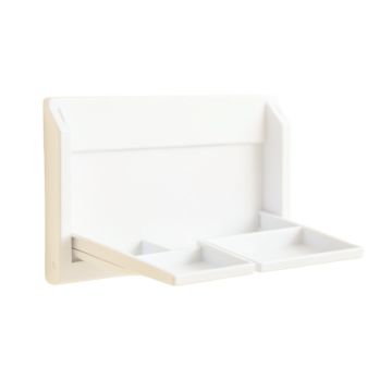 Holly Branch Empty Wall-Mounted Tool Organizer Panel - White