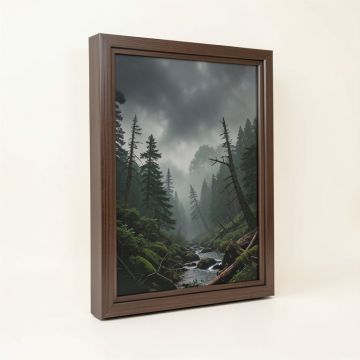 `` On Fire In The Fog '' By Lois Bryan Framed Photographic Print (synthetic illustration; no displayed measurements)