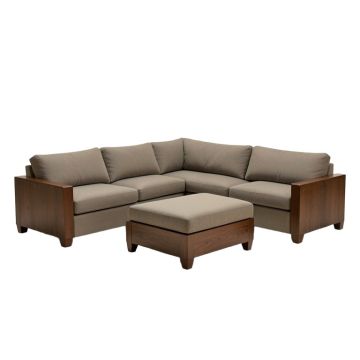Chiquita 126 '' Wide Revolution Performance Fabrics® Symmetrical Modular Sectional With Ottoman