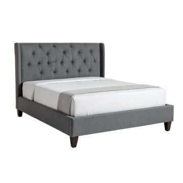 Palasota Tufted Solid Wood And Upholstered Standard Bed