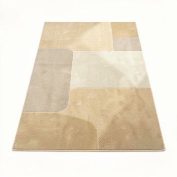 Vale Bend Rectangular Area Rug - Beige (synthetic illustration; no displayed measurements)