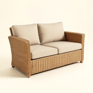 Arshleen Patio Sofa With Cushions (synthetic illustration; no displayed measurements)
